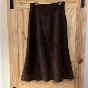 Vintage Roper Suede  Leather Skirt